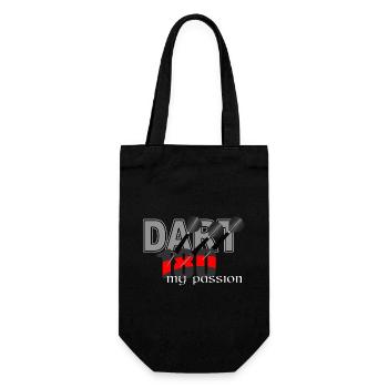 Dart Triple 180 ma passion, joueur de fléchettes + Dartfans - Sac à bouteille - noir - Devant