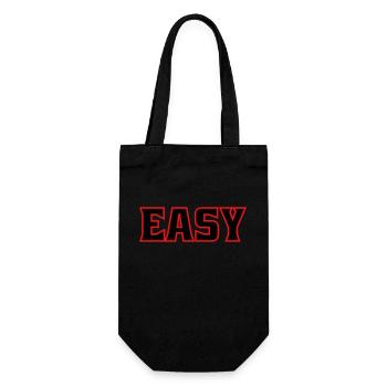 Easy - Geschenkbeutel für Flaschen - Schwarz - Vorne