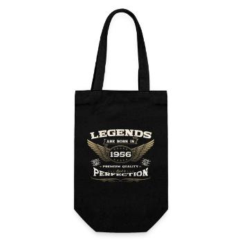 67e anniversaire légende né en 1956 homme de cadeau - Sac à bouteille - noir - Devant