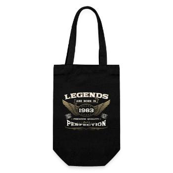 40e anniversaire légende né en 1983 homme de cadeau - Sac à bouteille - noir - Devant