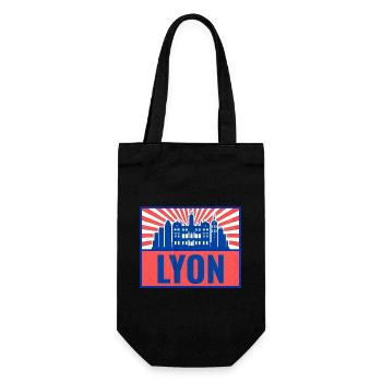 Lyon Skyline BlueRed Rétro - Sac à bouteille - noir - Devant