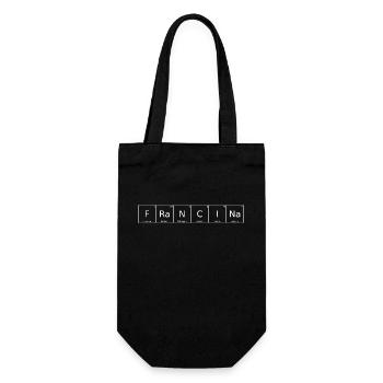 Francina Nom Prénom Chimie Tableau périodique - Sac à bouteille - noir - Devant