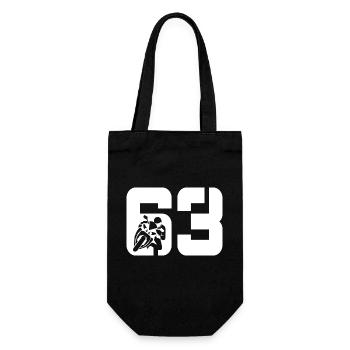 63 Motorcycle Biker - Gift Bag for Bottles - black - Front