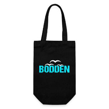 Bodden Ostsee Boddenlandschaft - Geschenkbeutel für Flaschen - Schwarz - Vorne