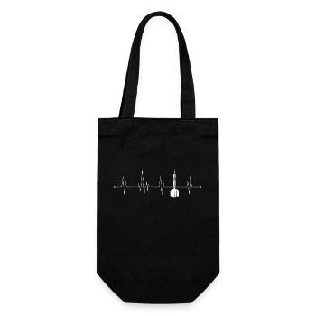 Fléchettes Battement de cœur - Sac à bouteille - noir - Devant