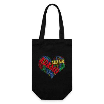 Adamo word cloud coeur t-shirt cadeau t-shirt - Sac à bouteille - noir - Devant