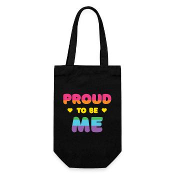 LGBTQ+ Pride to Be Me - Pride Month - Gift Bag for Bottles - black - Front