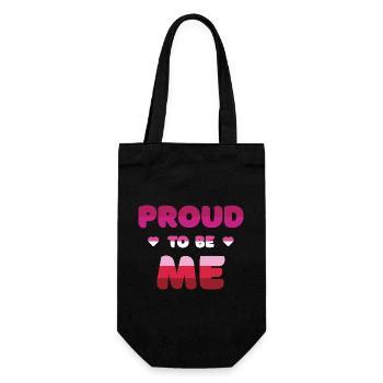 Lesbian Pride to Be Me - Pride Month - Gift Bag for Bottles - black - Front