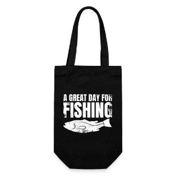 Une belle journée de pêche - Sac à bouteille - noir - Devant