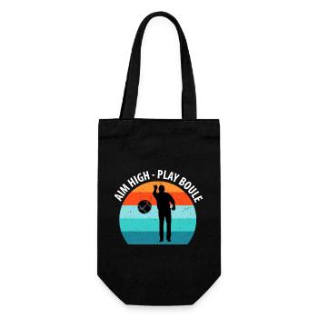 Boule Petanque Boccia Boules - Gift Bag for Bottles - black - Front