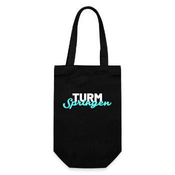 Turmspringen logo - Geschenkbeutel für Flaschen - Schwarz - Vorne