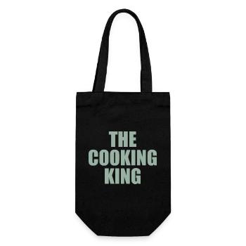 the cooking king - Gift Bag for Bottles - black - Front