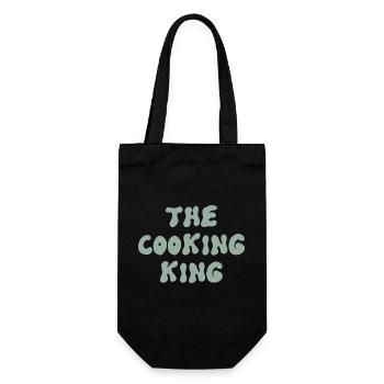 the cooking king - Gift Bag for Bottles - black - Front