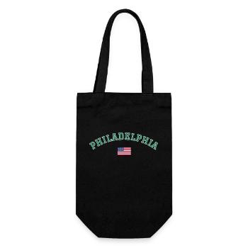 Philadelphia, America, USA - Gift Bag for Bottles - black - Front