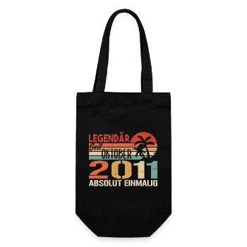 Legenden werden im Oktober 2011 geboren - 2011 - Geschenkbeutel für Flaschen - Schwarz - Vorne
