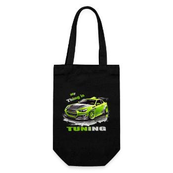 Tuning Car - Gift Bag for Bottles - black - Front