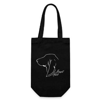 Basset Hound Profile Chiens Chien Wilsigns - Sac à bouteille - noir - Devant