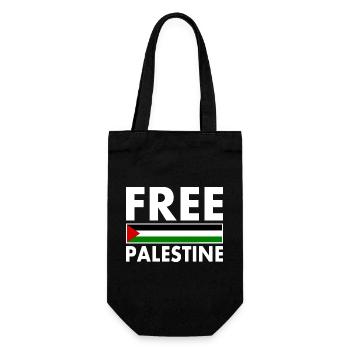 Free palestine - Sac à bouteille - noir - Devant