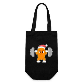 Carotte Noël Musculation - Sac à bouteille - noir - Devant