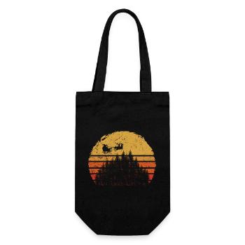 Desert Sunset Camel Silhouette - Gift Bag for Bottles - black - Front