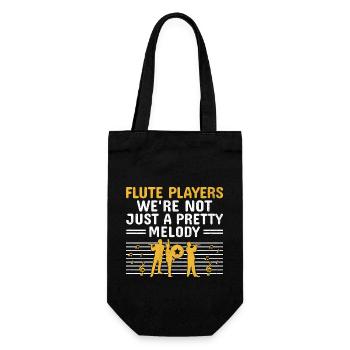 Marching Band Sayings Funny Marching Instruments - Gift Bag for Bottles - black - Front