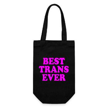 Best trans ever - Geschenkbeutel für Flaschen - Schwarz - Vorne