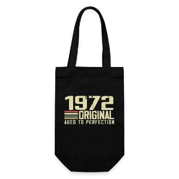 Né en 1972 - Vintage 1972 - 52e Anniversaire Rétro - Sac à bouteille - noir - Devant