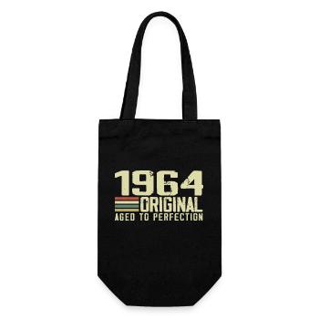Né en 1964 - Vintage 1964 - 60e Anniversaire Rétro - Sac à bouteille - noir - Devant