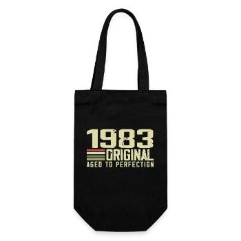 Né en 1983 - Vintage 1983 - 41e Anniversaire Rétro - Sac à bouteille - noir - Devant