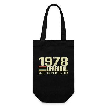 Né en 1948 - Vintage 1948 - 76e Anniversaire Rétro - Sac à bouteille - noir - Devant