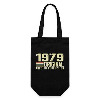 Born in 1949 - Vintage 1949 - 75th Anniversary Retro - Gift Bag for Bottles - black - Front