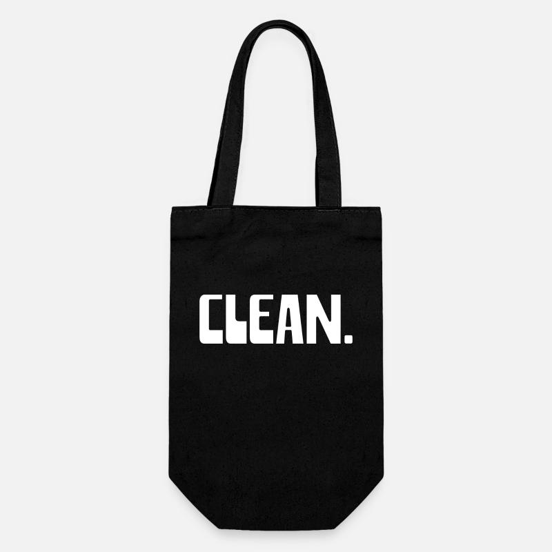 CLEAN - Geschenkbeutel für Flaschen - Schwarz