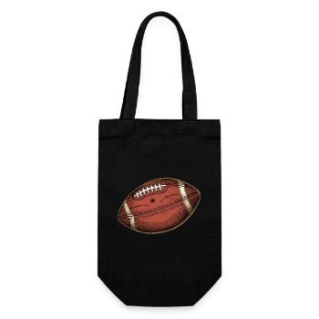 American Football Pigskin Sport USA - Geschenkbeutel für Flaschen - Schwarz - Vorne