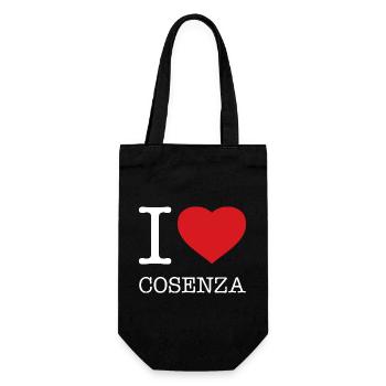 I LOVE COSENZA - Gift Bag for Bottles - black - Front