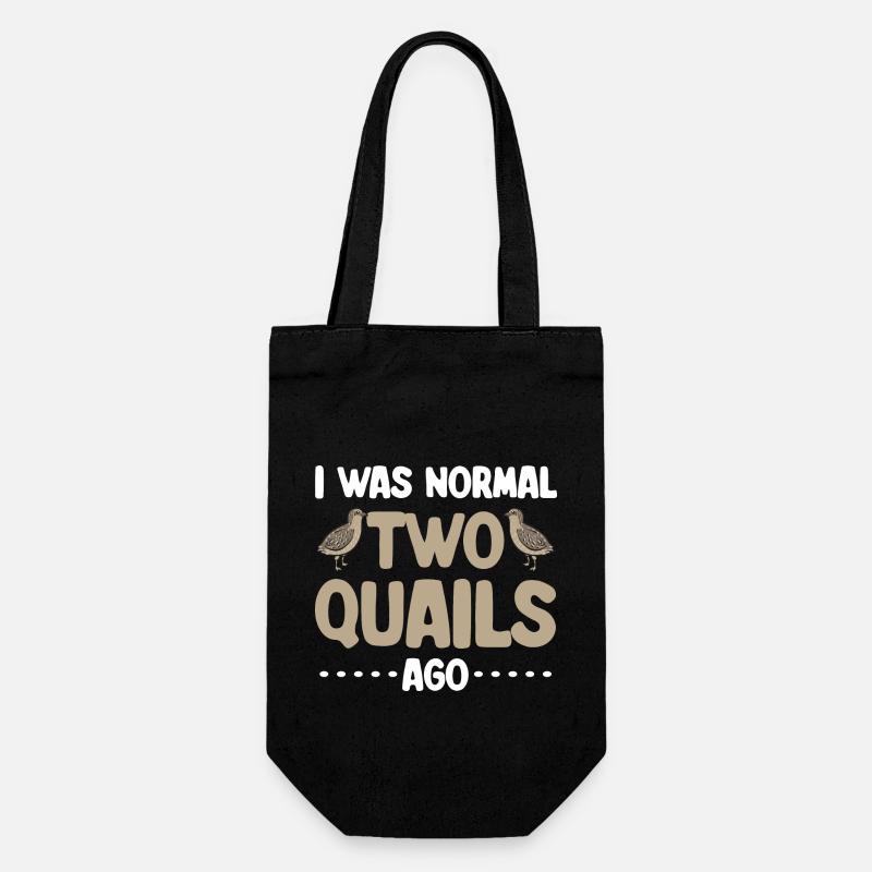 Oiseau de caille - Sac à bouteille - noir