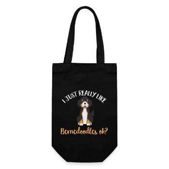 Chien Bernedoodle - Sac à bouteille - noir - Devant