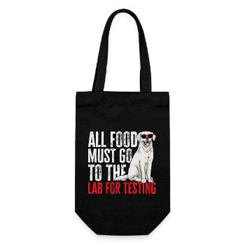 Labrador Retriever blanc Labrador Labrador blanc - Sac à bouteille - noir - Devant