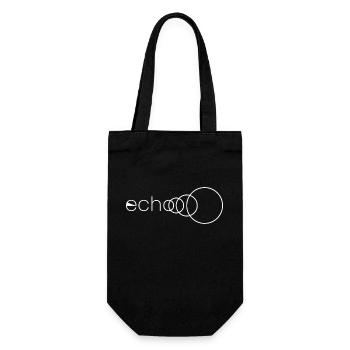 White Echo logo - Gift Bag for Bottles - black - Front
