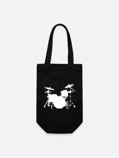 Trapset Drawing - Gift Bag for Bottles - black