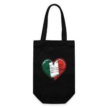 Cœur Italie Cœur Italien - Sac à bouteille - noir - Devant