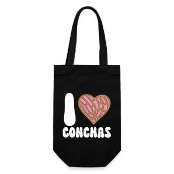 Concha Hispanic Mexikanisch Pan Dulce - Geschenkbeutel für Flaschen - Schwarz - Vorne