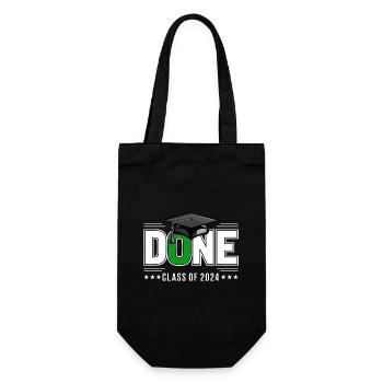 Graduating Class of 2024 Graduation Ceremony School - Gift Bag for Bottles - black - Front