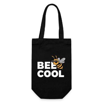 Bee: Funny saying for beekeepers, beekeepers - Gift Bag for Bottles - black - Front