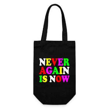 Never again is now - Geschenkbeutel für Flaschen - Schwarz - Vorne