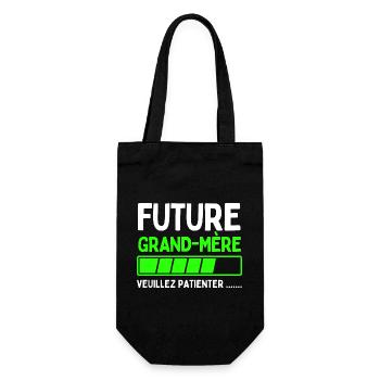 Grandmother-to-be - Gift Bag for Bottles - black - Front
