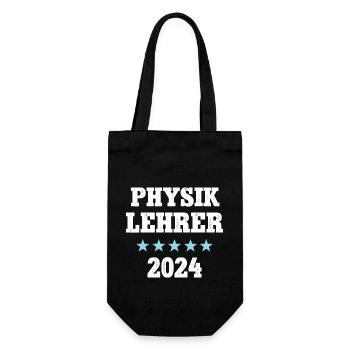 Physik Studium Physiklehrer 2024 Lehramt Lehrer - Geschenkbeutel für Flaschen - Schwarz - Vorne