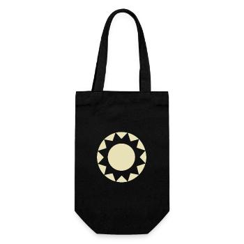 Abstract Sun Sunshine Abstract Art - Gift Bag for Bottles - black - Front
