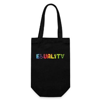 Equality - Gift Bag for Bottles - black - Front