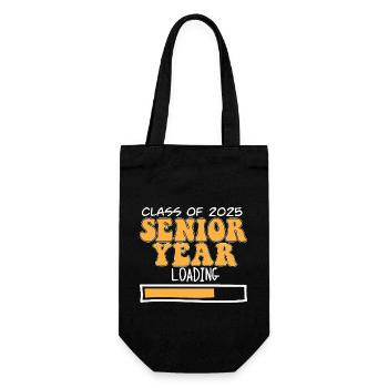 Class Of 2025 Senior Year Loading Future High - Geschenkbeutel für Flaschen - Schwarz - Vorne