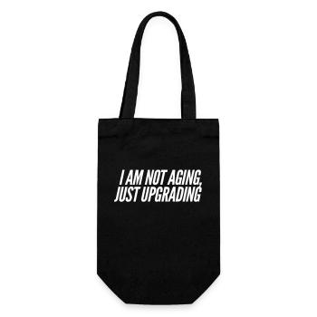 Funny birthday saying - Gift Bag for Bottles - black - Front
